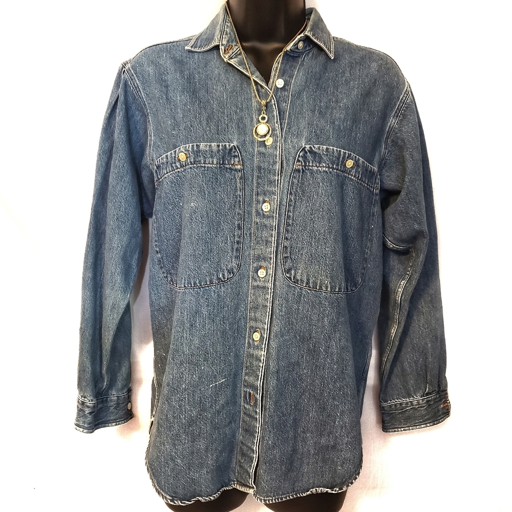 Perry Ellis Levi Strauss Vintage Denim Button Down